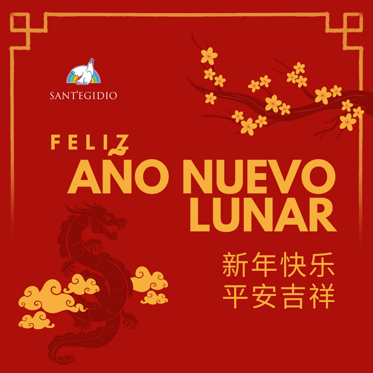 A todos los amigos que en Asia hoy celebran el Año Nuevo según el calendario lunar, ¡felicidades de la Comunidad de Sant’Egidio!